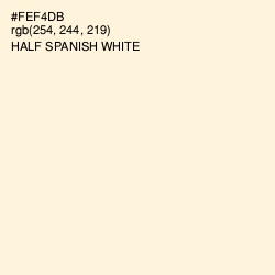 #FEF4DB - Half Spanish White Color Image